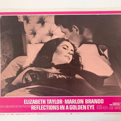 Reflections in a Golden Eye original 1967 vintage lobby card