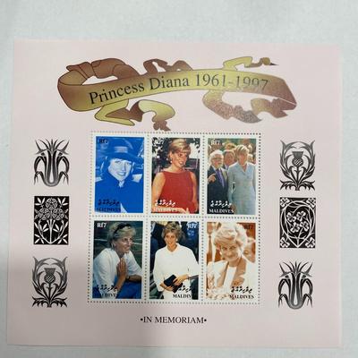 Maldives Diana Princess of Wales commemorative stamp set