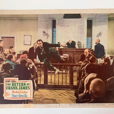 The Return of Frank James original 1940 vintage lobby card