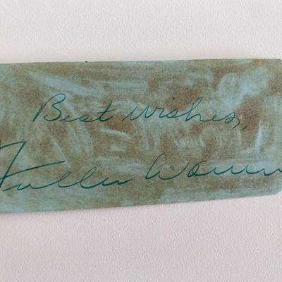 Florida Governor Fuller Warren original signature