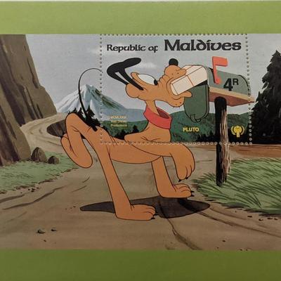 Maldives 1979 Pluto Souvenir Stamp Sheet