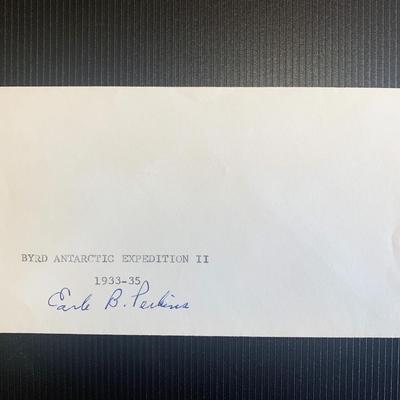 Earle B Perkins signed first day cover