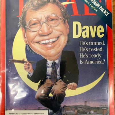 TIME Magazine 1993 David Letterman Issue