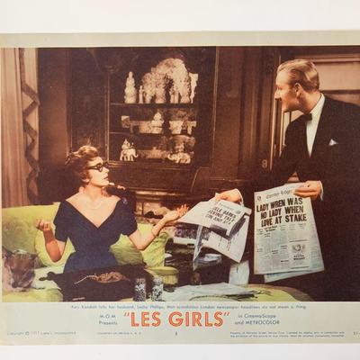 Les Girls original 1957 vintage lobby card