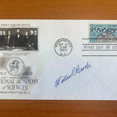 William R Burke signed first day cover