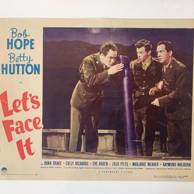 Let's Face It original 1943 vintage lobby card