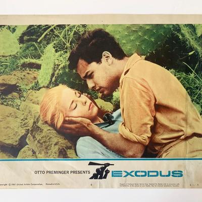 Exodus original 1961 vintage lobby card