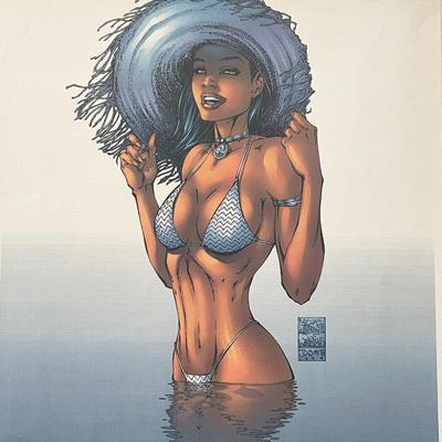 Fathom in the Water Comic Art Print - Michael Turner, Joe Weems and J.D. Smith