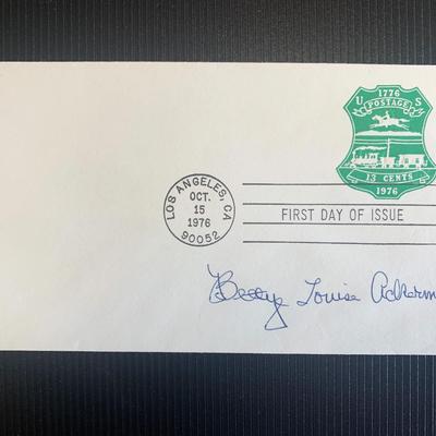 Bettye Louise Ackerman signed first day cover