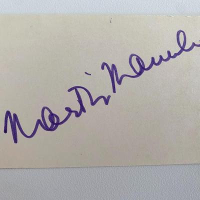 Martin Manulis original signature
