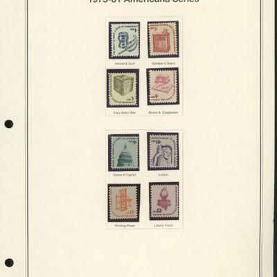 1975-81 American Series Stamp Set
