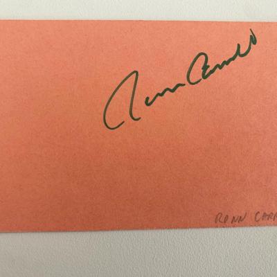 Ronn Carroll original signature