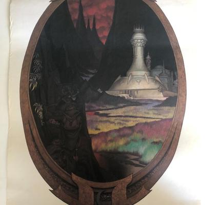 Steve Hickman - The Dread Vale - Original Vintage Art Print No. 2 - 1976