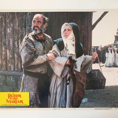 Robin and Marian original 1976 vintage lobby card
