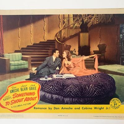 Something to Shout About  original 1943 vintage lobby card
