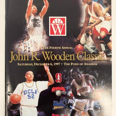 4th Annual John R. Wooden Signed Classic Souvenir Program 1997