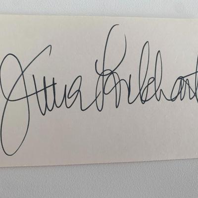 Lassie's June Lockhart original signature