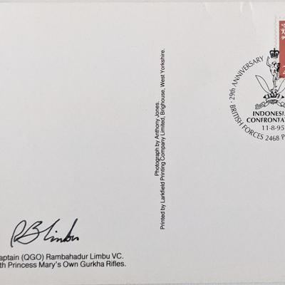 Rambahadur Limbu signed post card