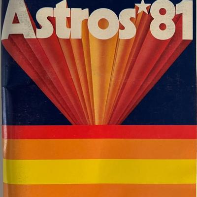 1981 Astros media guide. 4x9 inches