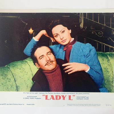 Lady L original 1965 vintage lobby card