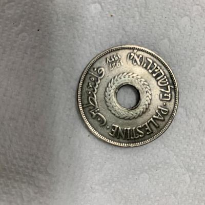 1927 Palestinian 20 Mils coin
