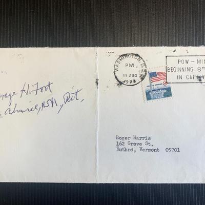George Hudson Foet signed first day cover