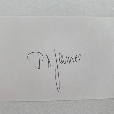 Novelist PD James original signature