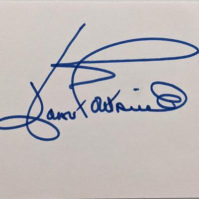 Joan Fontaine original signature