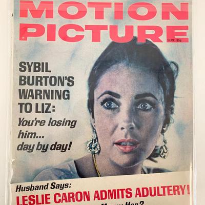 Motion Picture Magazine September 1964 Liz Taylor Cover