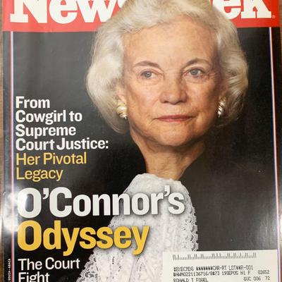 Newsweek Magazine 2005. Justice Sandra Day O'Connor Issue