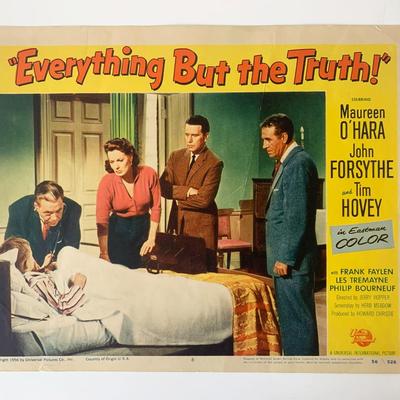 Everything but the Truth  original 1956 vintage lobby card