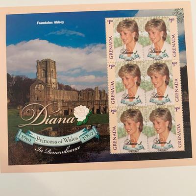 Grenada Diana Princess of Wales commemorative stamp set