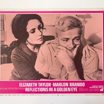 Reflections in a Golden Eye original 1967 vintage lobby card