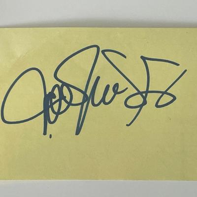 Kids on the Block Joey McIntyre autograph note