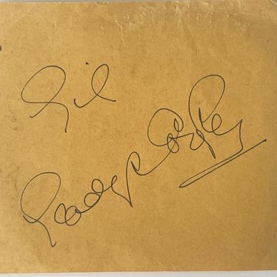 Actress Gladys Cooper autograph note