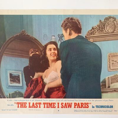 The Last Time I Saw Paris original 1954 vintage lobby card