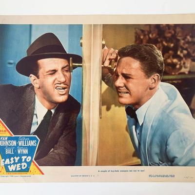 Easy to Wed original 1946 vintage lobby card