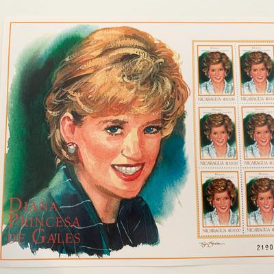 Princess of Wales commemorative stamp set