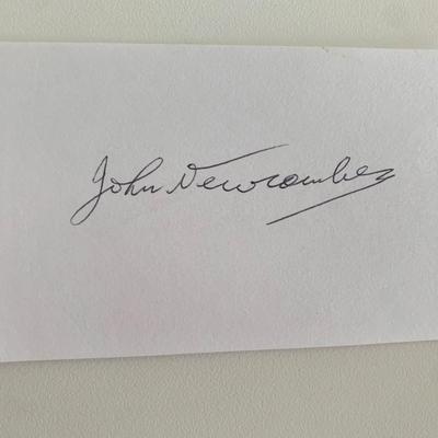 Australian Tennis Star John Newcombe original signature