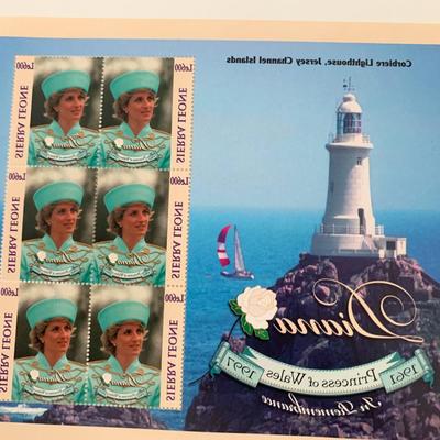Diana Princess of Wales commemorative stamp set