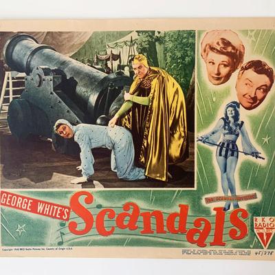George White's Scandals original 1945 vintage lobby card