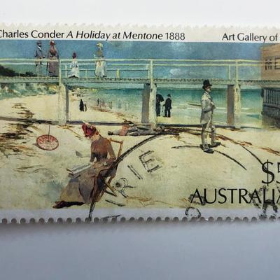 1984 A Holiday at Mentone Charles Conder Stamp