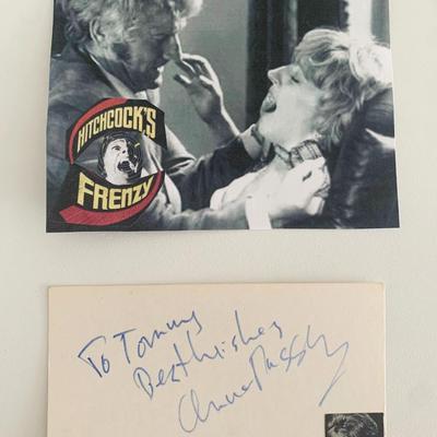 Anna Massey original signature
