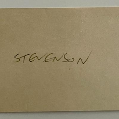 Cartoonist James Stevenson original signature