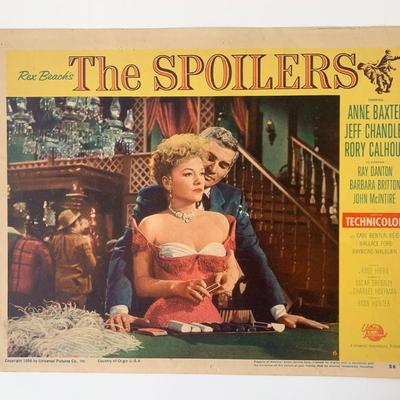 The Spoilers original 1956 vintage lobby card