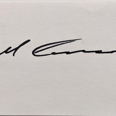Jockey Angel Cordero Jr. original signature