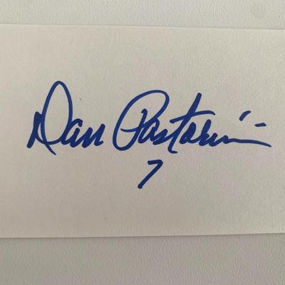 Dan Pastorini original signature