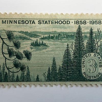 1958 3¢ Minnesota Statehood Stamp