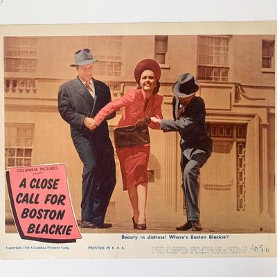 A Close Call for Boston Blackie original 1946 vintage lobby card