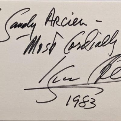 Isaac Stern original signature